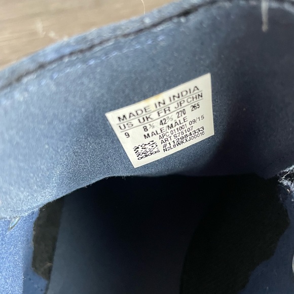 adidas stan smith - night indigo suede sneakers - sz 9 mens - Picture 8 of 11
